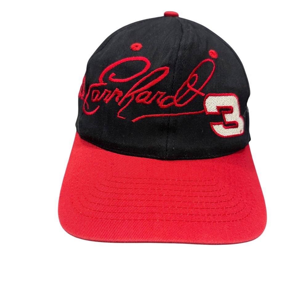 Competitors View Dale Earnhardt Hat Mens OSFM Black Red Excellent RCR Racing #3